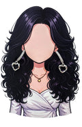 RITU - Silver Heart Drop Hoop