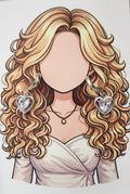 JADE - White Heart Hoop