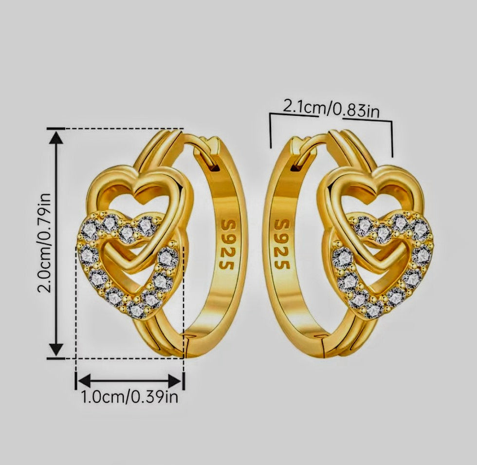 RITU - Double Heart Hoops