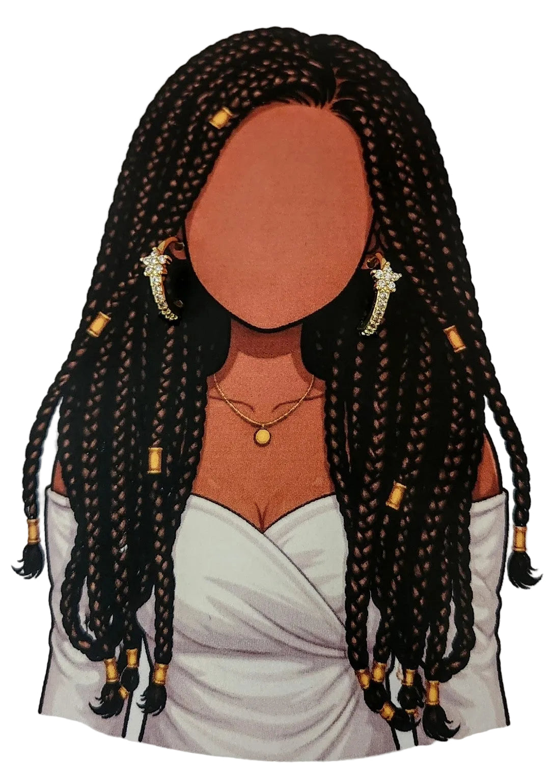 CASSIE -  Golden Starlette Hoop
